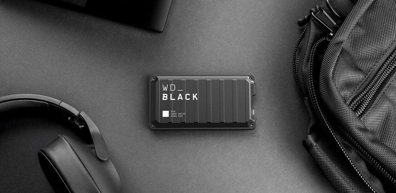 Внешний SSD WD BLACK P50 Game Drive 2TB USB 3.2 Gen 2x2 (Black